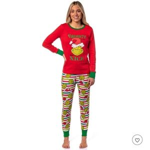 NWT DR SEUSS WOMEN GRINCH WHO STOLE CHRISTMAS LOUNGE PAJAMA SET SZ SMALL